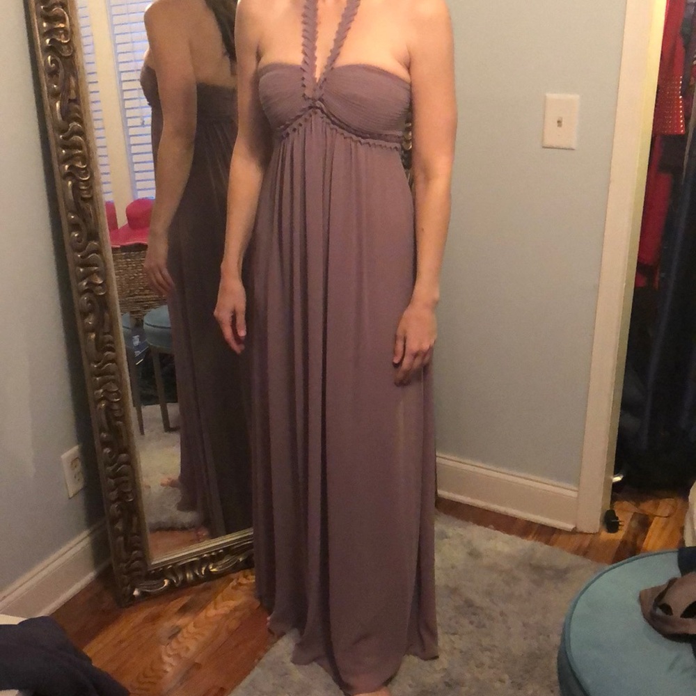 NWOT Purple Halter Prom Dress